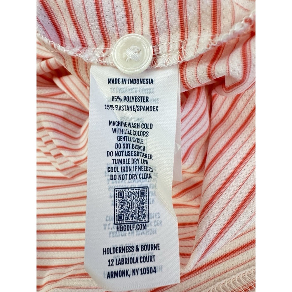 NWT Holderness & Bourne Turnbull Stripe AIRATION Golf Polo Shirt Mens XXL $118 - Picture 10 of 12